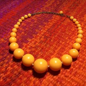 Authentic Vintage 60s Retro Orange Necklace